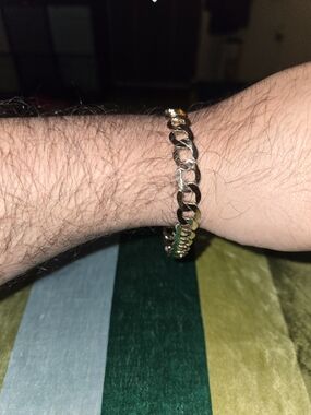 Men's Cuban Link Bracelet for Men, Real 10k Gold